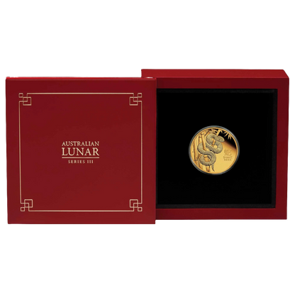 2025 Australian Lunar Series III Year of the Snake 1/4oz Gold Proof Coin