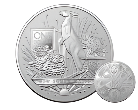 2022 $1 RAM Coat of Arms - New South Wales 1oz Silver Investment Coin in Capsule