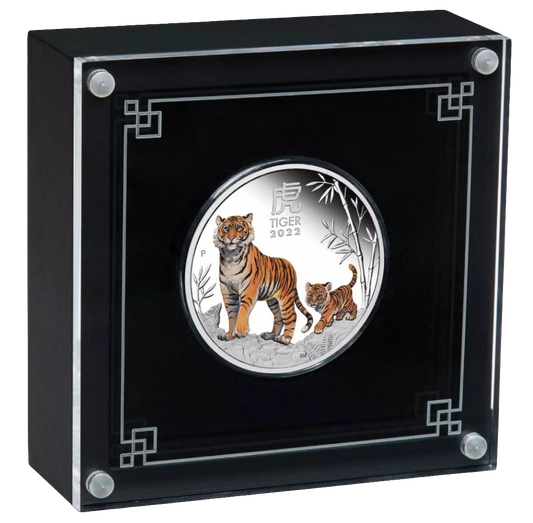 2022 Perth Mint Lunar Series III Year of the Tiger 1/2 oz Silver Proof Coin