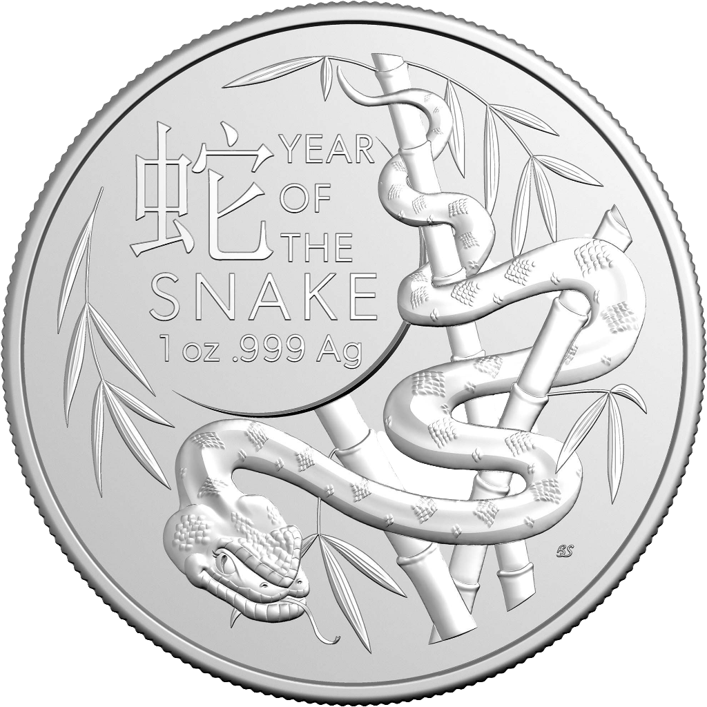 2025RoyalAustralianMintLunarYearoftheSnake1ozSilverInvestmentCoin