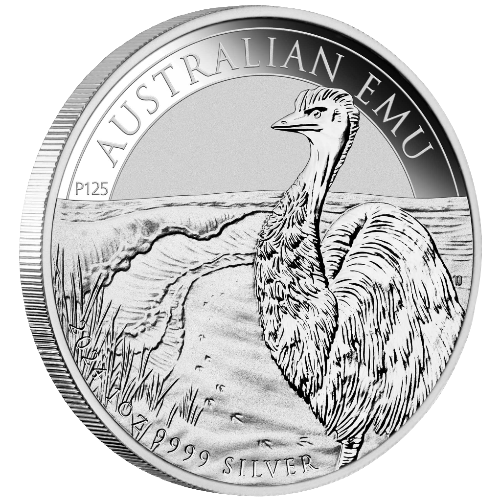 2024 Perth Mint Australian Emu 2024 1oz Silver Bullion Coin