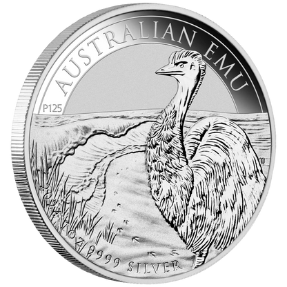 2024 Perth Mint Australian Emu 2024 1oz Silver Bullion Coin