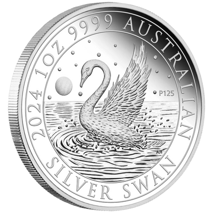 2024 PerthMint Australian Swan 1oz Silver Proof Coin