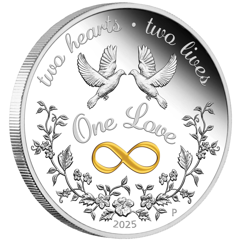 2025 One Love 1oz Silver Proof Coloured Coin