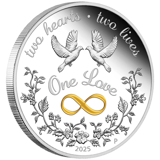 2025 One Love 1oz Silver Proof Coloured Coin