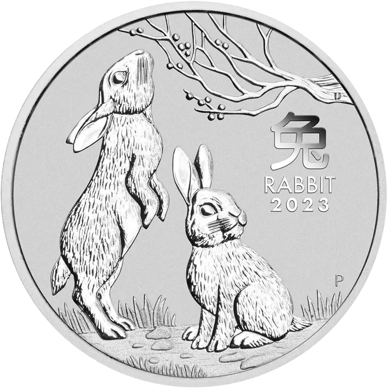 2023 PerthMint Australian Lunar Year Series III Year of the Rabbit Silver Bullion Coin