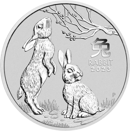 2023 PerthMint Australian Lunar Year Series III Year of the Rabbit Silver Bullion Coin