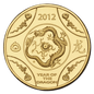 2012 Royal Australian Mint Lunar Year of the Dragon $1 Unc Coin