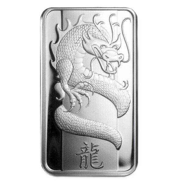 2013 PAMP Suisse 1oz .999 Silver Bar Lunar Dragon Sealed In Assay