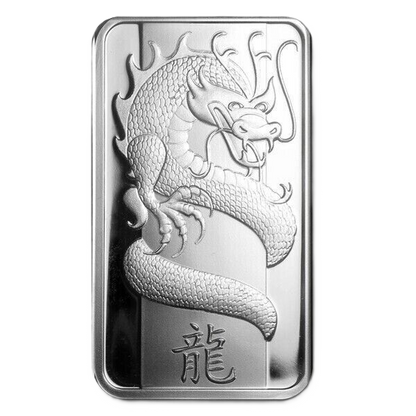 2013 PAMP Suisse 1oz .999 Silver Bar Lunar Dragon Sealed In Assay