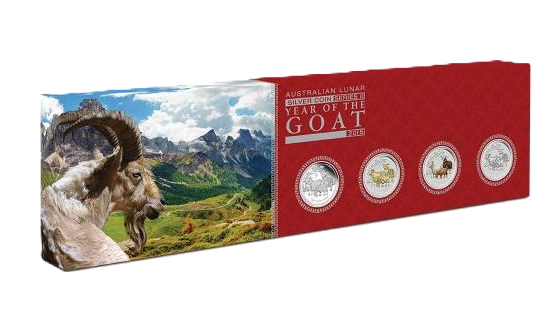 2015 PerthMint Australian Lunar Series II Year of the Goat Typeset Collection