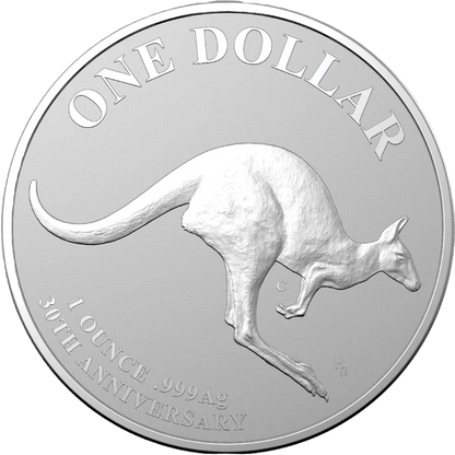 2023 Royal Australian Mint Kangaroo Series 30th Anni Mob of Thirty $1 1oz c mintmark Silver Coin