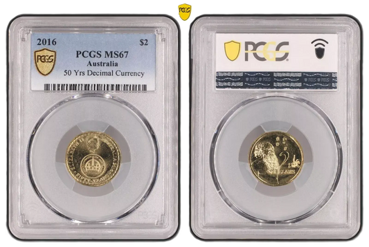 2016 PCGS MS67 graded $1 ChangeOver coin