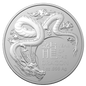 2024 Australian Lunar Series - Year of the Dragon  -  Royal Australian Mint - $1 1oz Silver Bullion Coin