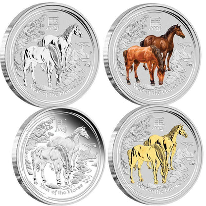 2014 PerthMint Australian Lunar Series II Year of the Horse Typeset Collection