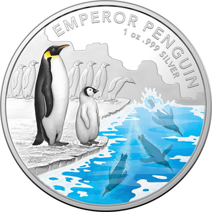 2023 Royal Australian Mint Emperor Penguin $5 Coloured Silver Proof Coin