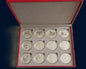 2008-2012 Perth Mint Australian Lunar Series II 12 year 1oz silver bullion coin collection in Box