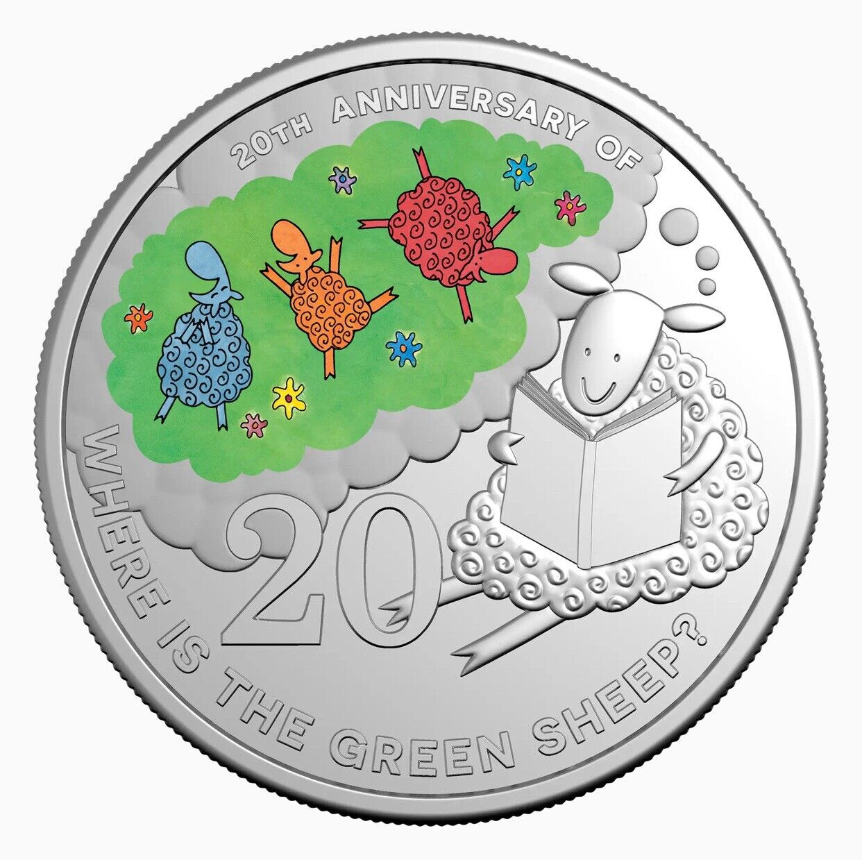 2024 Where is the Green Sheep 20c coin on Special Edition Book & 2023 Edward the Emu 20c coin on Card