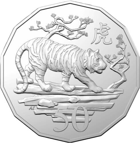 2022 Year of the Tiger 50c PNC