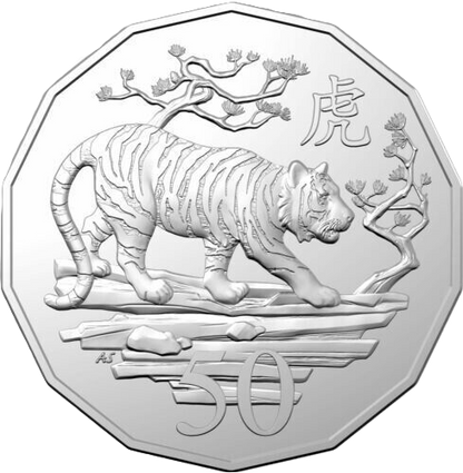 2022 Year of the Tiger 50c PNC